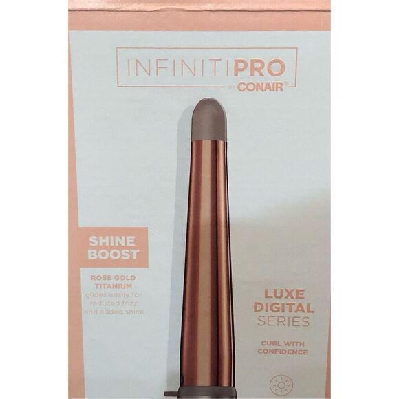 CONAIR - NWT Infinite Pro Titanium Professional Digital Curling Iron/Rose Gold. - Picture 2 of 9